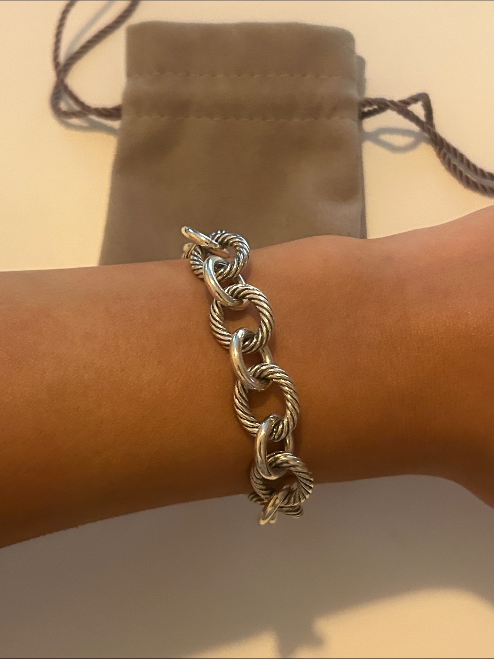 Authentic David Yurman Oval Link Chain Bracelet - Picture 4 of 4